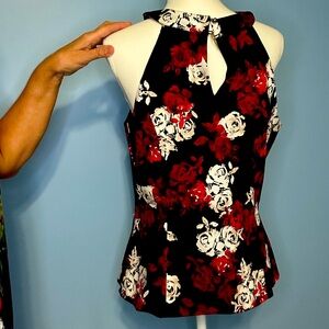 Halter top, designer, white, and black